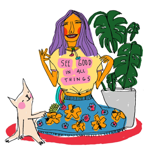 figura feminina com gato e costela de adão